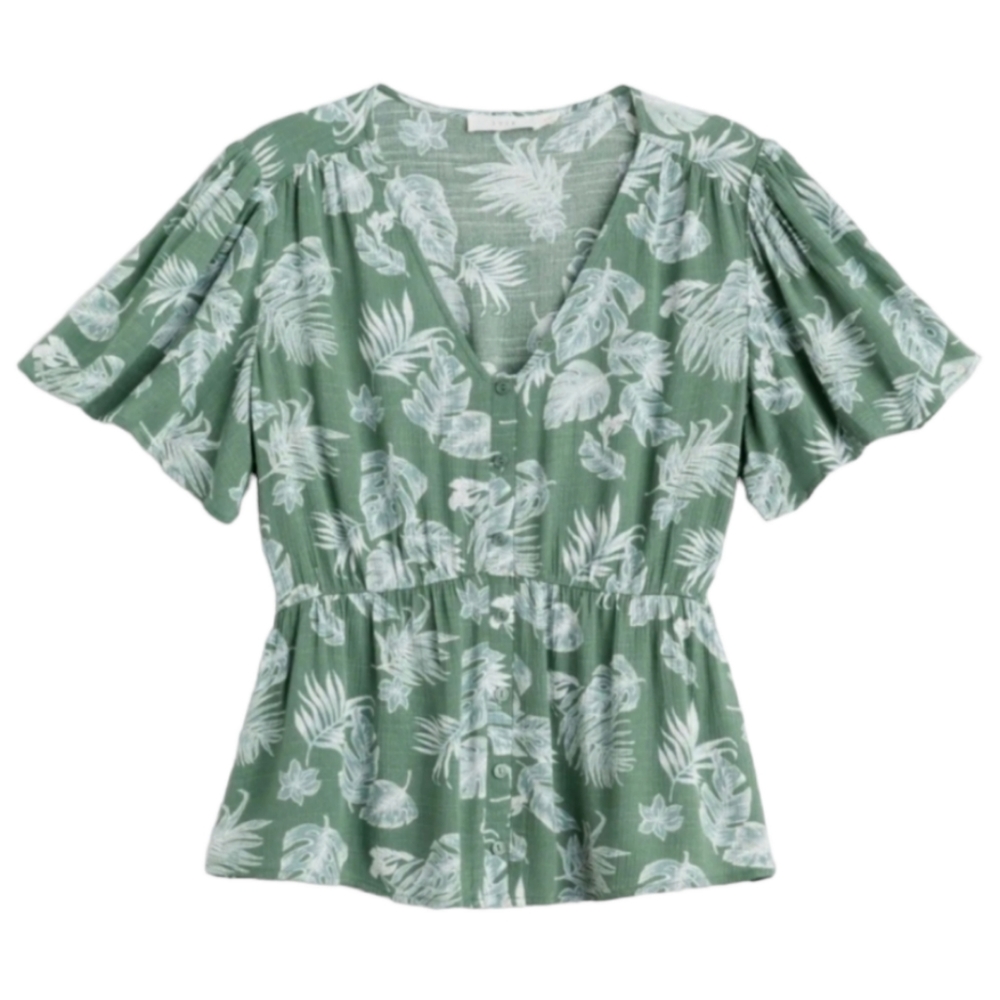 Lush // Lunella Flutter Sleeve Top